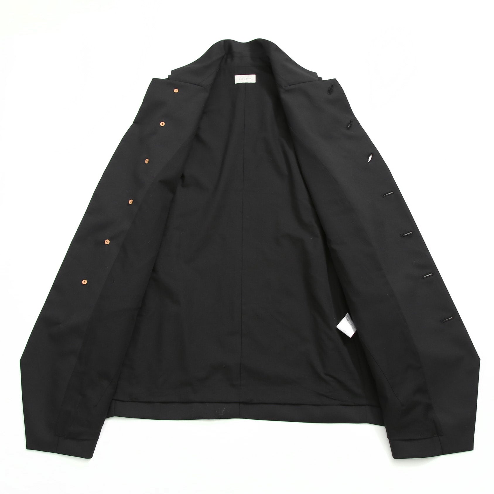 BED J.W FORD ベッドフォード / 美品 2025SS Modified Vest / WOOL SUPER 120’s / size 1 (BLACK)