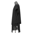 新品 A.F ARTEFACT アーティファクト / 21SS ノースリーブ レイヤード カットソー / size 4 (BLACK)