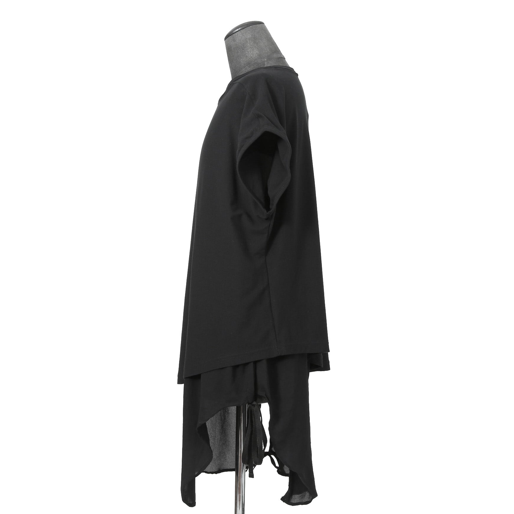 新品 A.F ARTEFACT アーティファクト / 21SS ノースリーブ レイヤード カットソー / size 4 (BLACK)