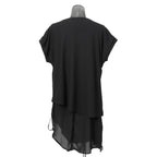 新品 A.F ARTEFACT アーティファクト / 21SS ノースリーブ レイヤード カットソー / size 4 (BLACK)