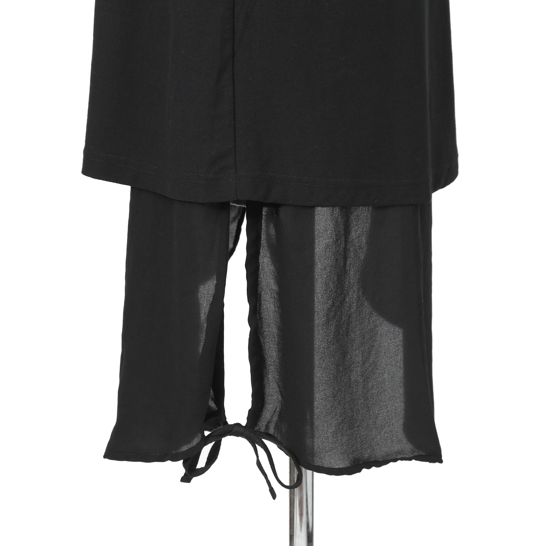 新品 A.F ARTEFACT アーティファクト / 21SS ノースリーブ レイヤード カットソー / size 4 (BLACK)