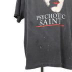 新品 SAINT M×××××× セントマイケル / 2025SS PSYCHOTIC SNT 半袖Tシャツ/ SM-HR8-0000-004 / size L (BLACK)