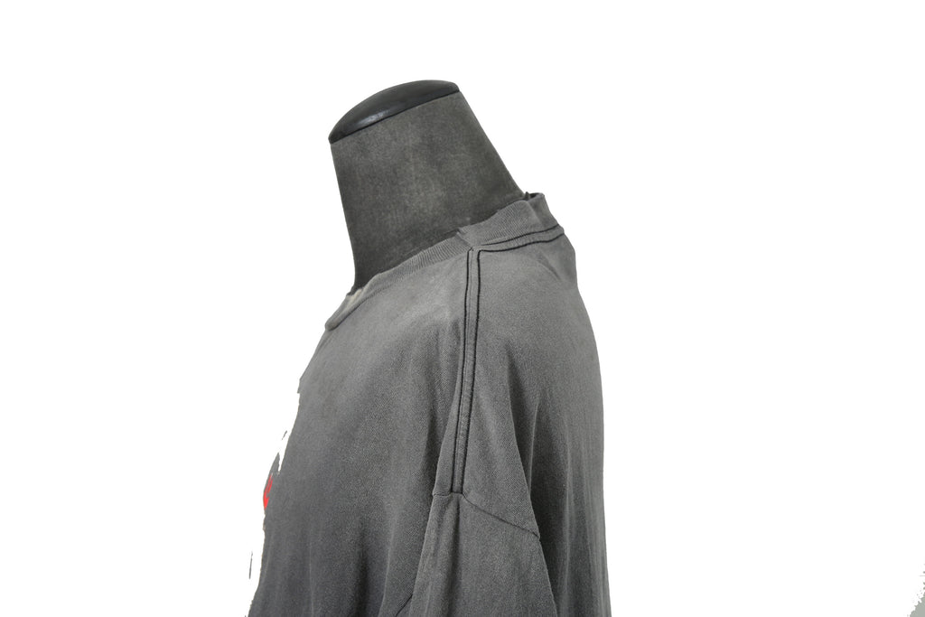 新品 SAINT M×××××× セントマイケル / 2025SS PSYCHOTIC SNT 半袖Tシャツ/ SM-HR8-0000-004 / size L (BLACK)