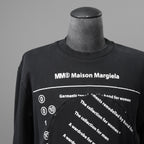 MM6 メゾン マルジェラ / 23SS インターシャ ロゴ 長袖 スウェット / S52GU0193 S25537 / size S (BLACK) ユニセックス