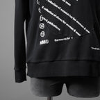 MM6 メゾン マルジェラ / 23SS インターシャ ロゴ 長袖 スウェット / S52GU0193 S25537 / size S (BLACK) ユニセックス