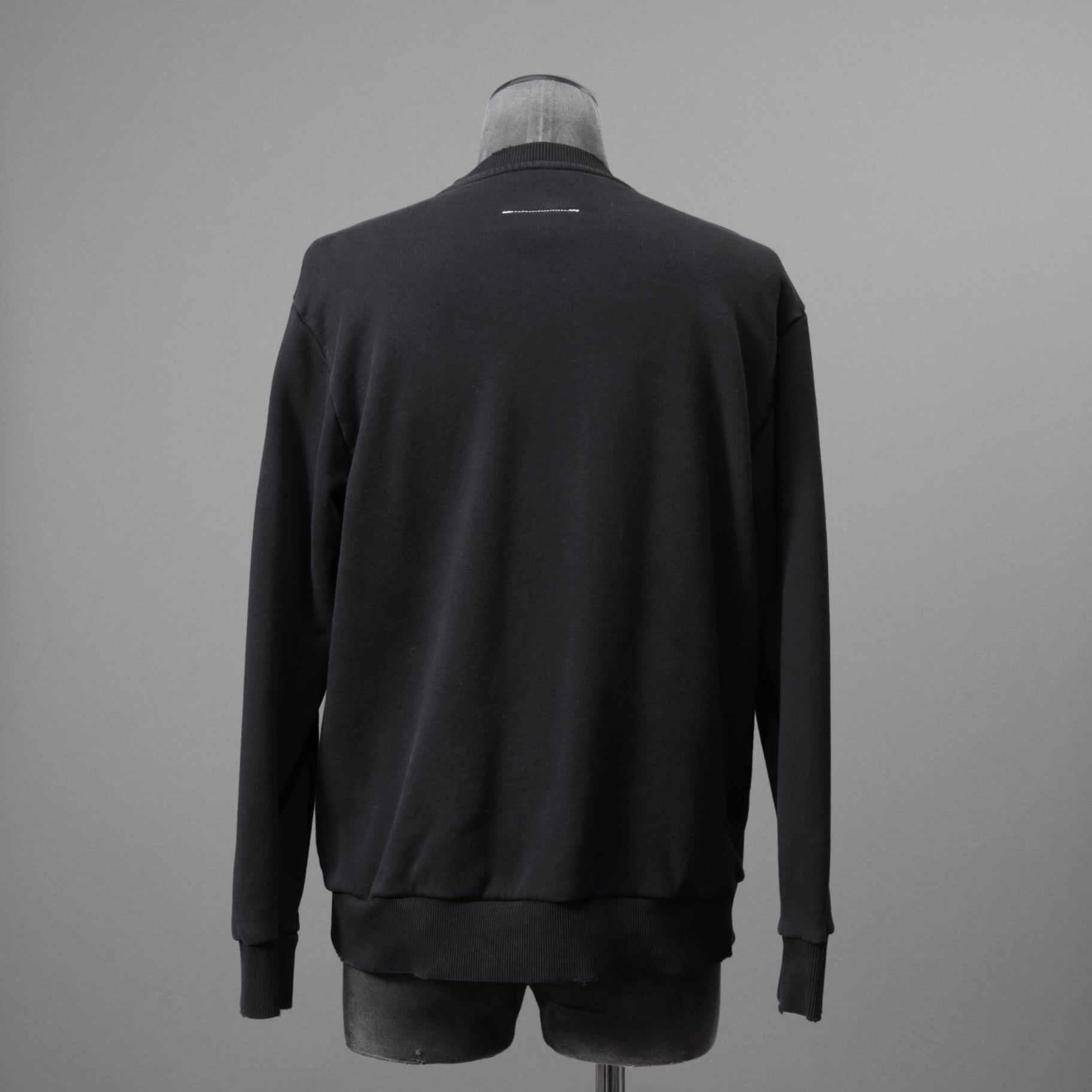 MM6 メゾン マルジェラ / 23SS インターシャ ロゴ 長袖 スウェット / S52GU0193 S25537 / size S (BLACK) ユニセックス