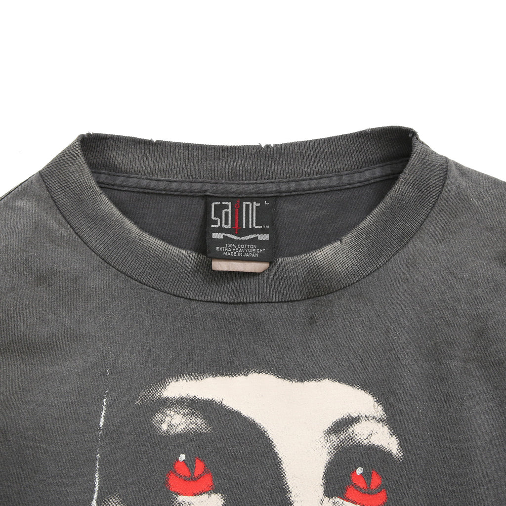 新品 SAINT M×××××× セントマイケル / 2025SS PSYCHOTIC SNT 半袖Tシャツ/ SM-HR8-0000-004 / size L (BLACK)