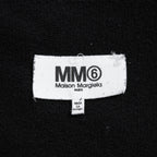 MM6 メゾン マルジェラ / 23SS インターシャ ロゴ 長袖 スウェット / S52GU0193 S25537 / size S (BLACK) ユニセックス