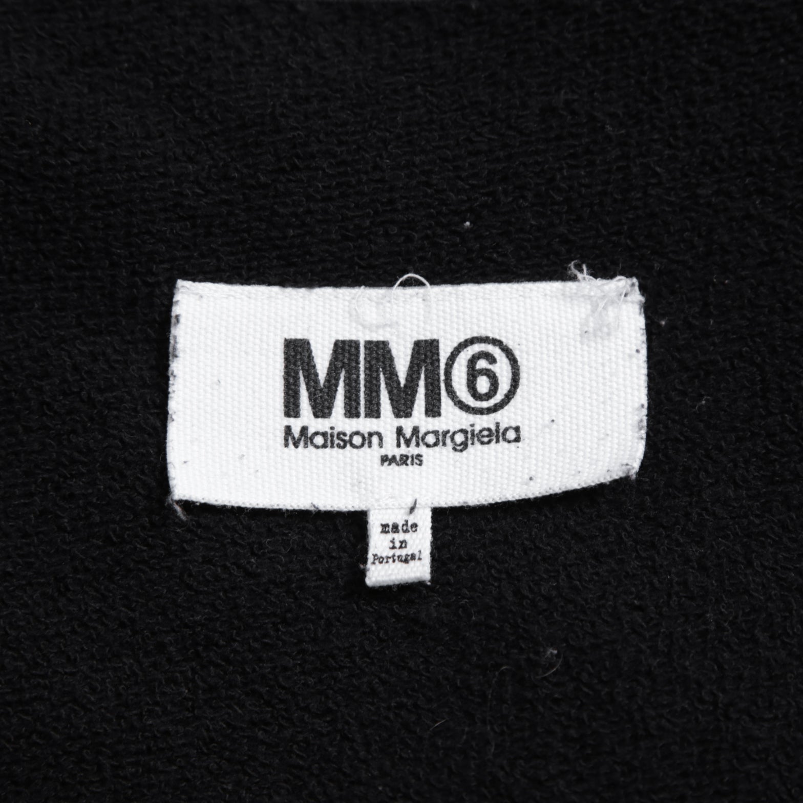 MM6 メゾン マルジェラ / 23SS インターシャ ロゴ 長袖 スウェット / S52GU0193 S25537 / size S (BLACK) ユニセックス
