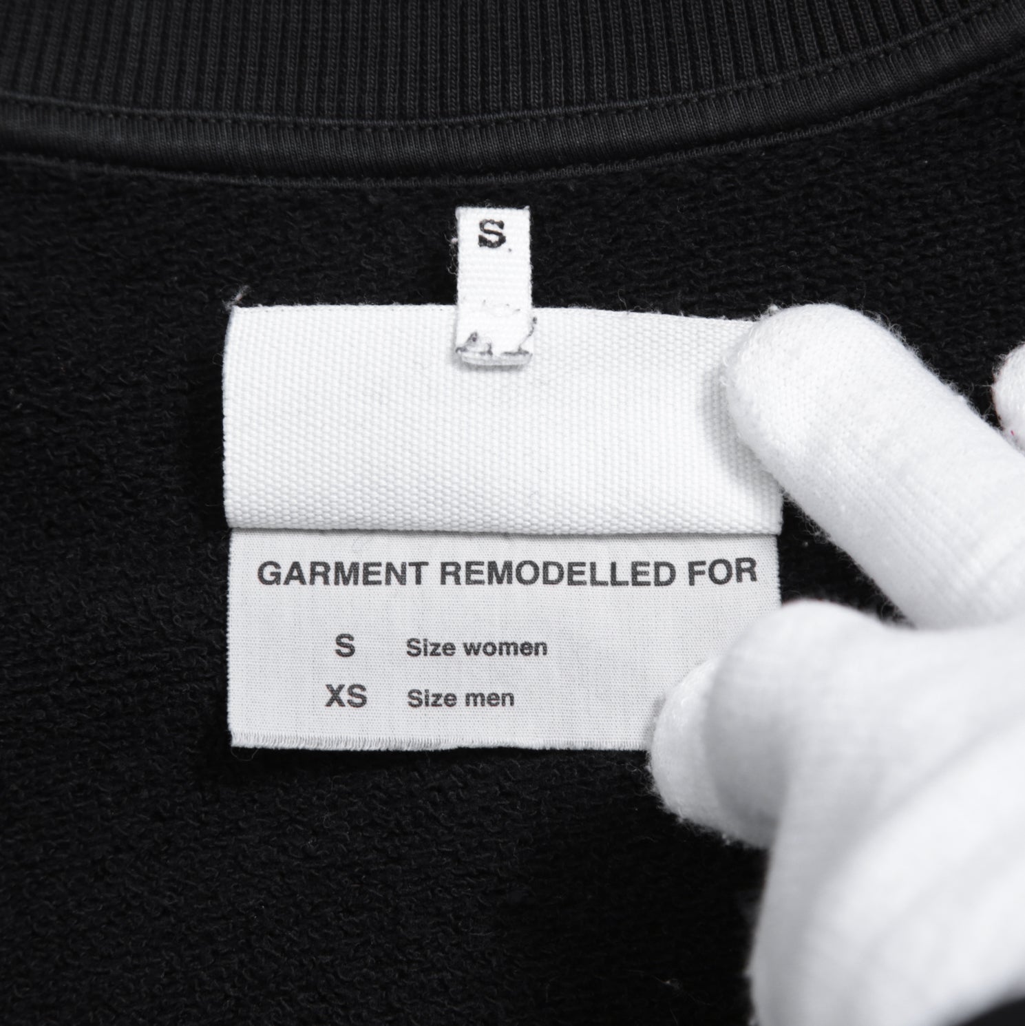 MM6 メゾン マルジェラ / 23SS インターシャ ロゴ 長袖 スウェット / S52GU0193 S25537 / size S (BLACK) ユニセックス