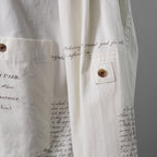 Aleksandr Manamis アレクサンダーマナミス / 25AW 美品 HERBARIUM NOTES CLASSIC SHIRT / 長袖シャツ / size 4 (HERBARIUM NOTES)