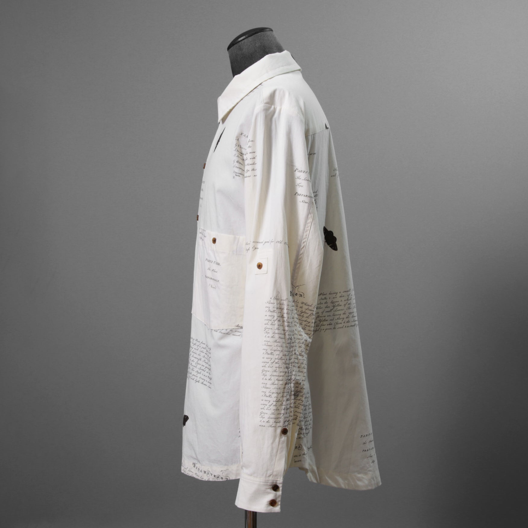 Aleksandr Manamis アレクサンダーマナミス / 25AW 美品 HERBARIUM NOTES CLASSIC SHIRT / 長袖シャツ / size 4 (HERBARIUM NOTES)