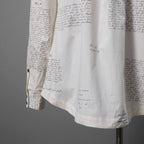 Aleksandr Manamis アレクサンダーマナミス / 25AW 美品 HERBARIUM NOTES CLASSIC SHIRT / 長袖シャツ / size 4 (HERBARIUM NOTES)