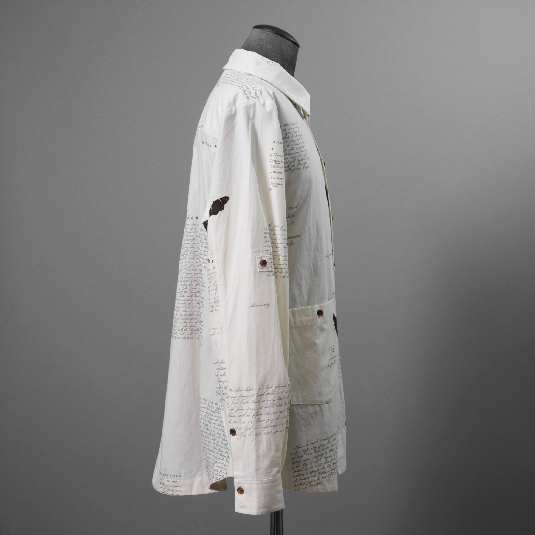 Aleksandr Manamis アレクサンダーマナミス / 25AW 美品 HERBARIUM NOTES CLASSIC SHIRT / 長袖シャツ / size 4 (HERBARIUM NOTES)