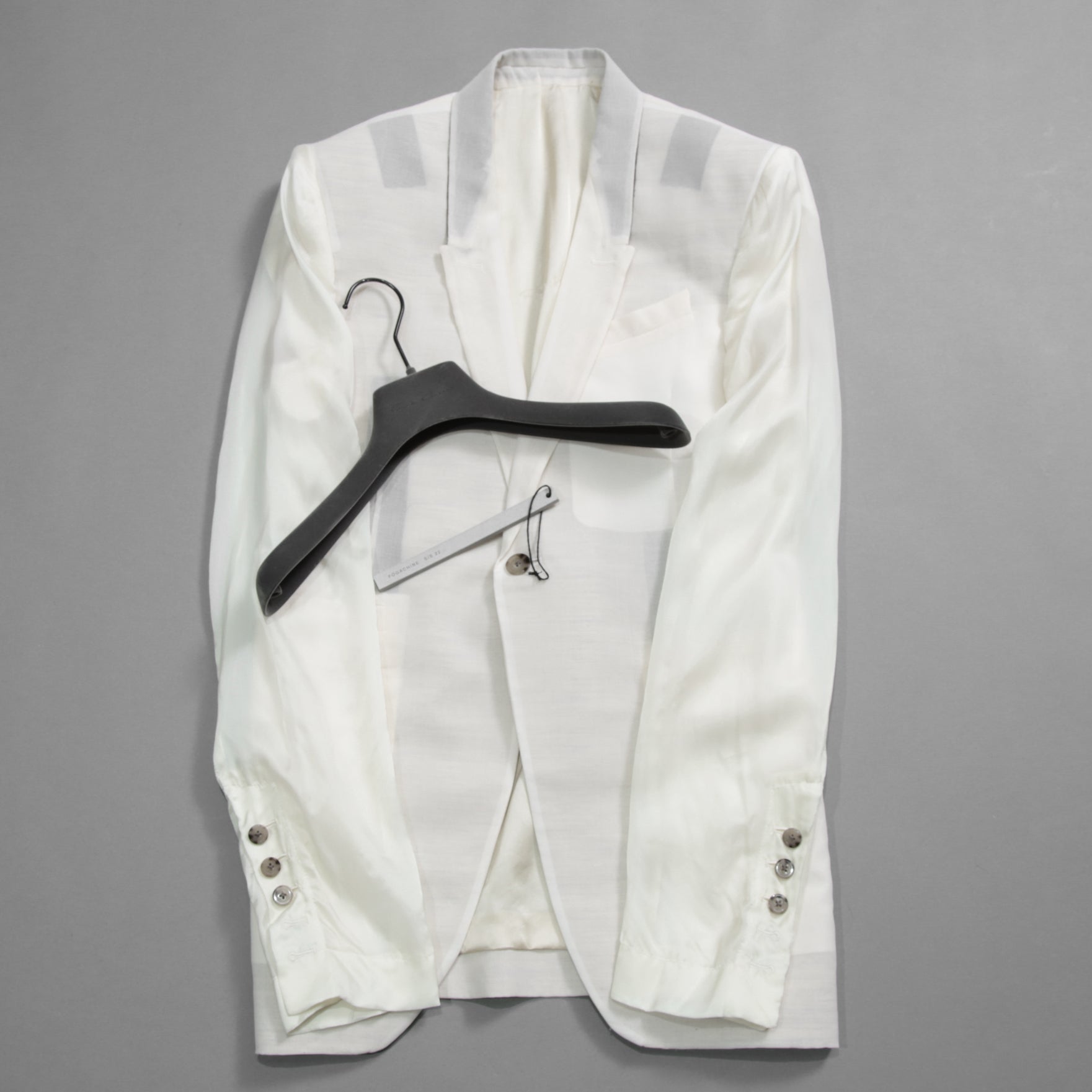 RICK OWENS リックオウエンス / 22SS 美品 / FOGACHINE / Soft Woven Blazer / セミシアージャケット / RU01B1724-OR / size 48 (NATURAL)
