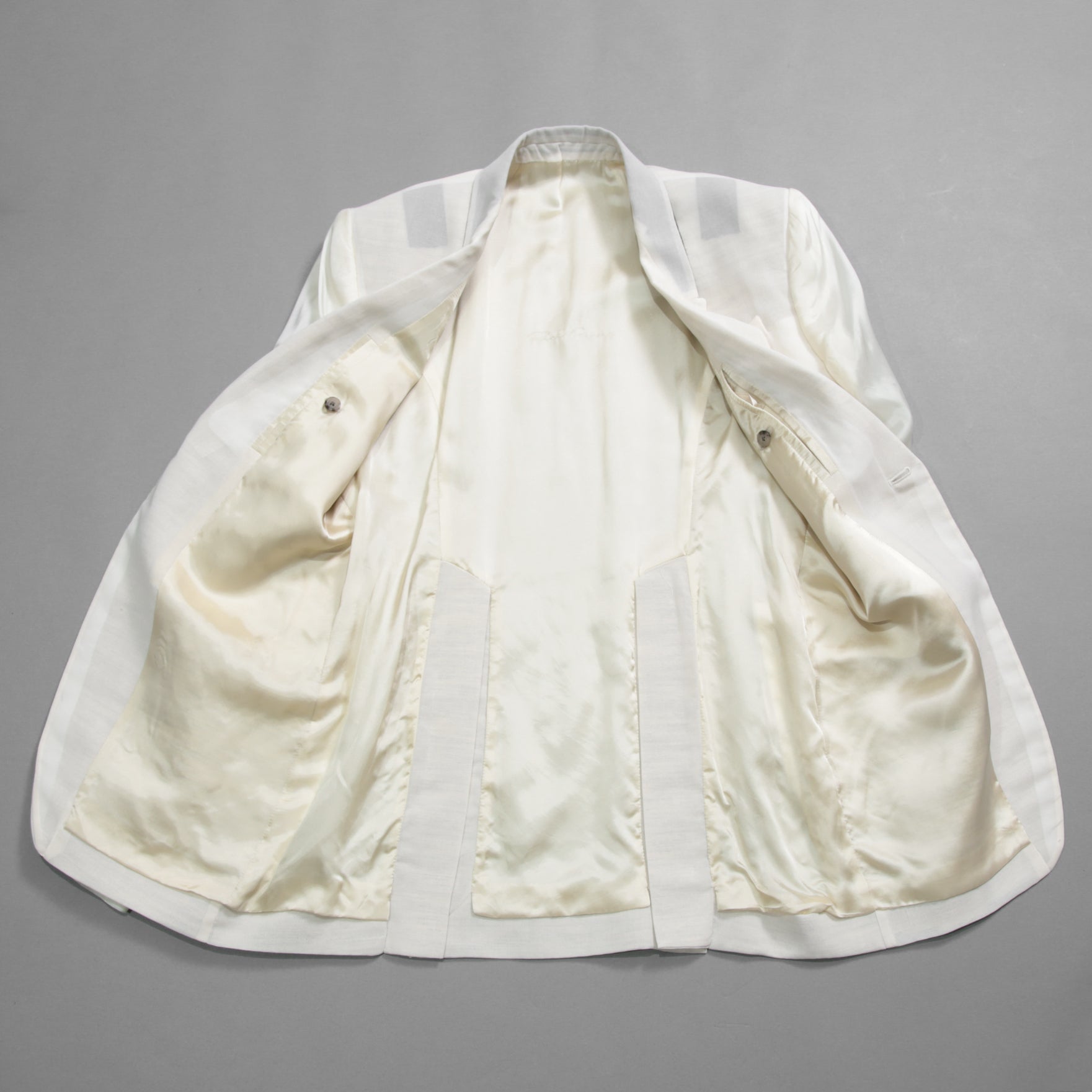 RICK OWENS リックオウエンス / 22SS 美品 / FOGACHINE / Soft Woven Blazer / セミシアージャケット / RU01B1724-OR / size 48 (NATURAL)