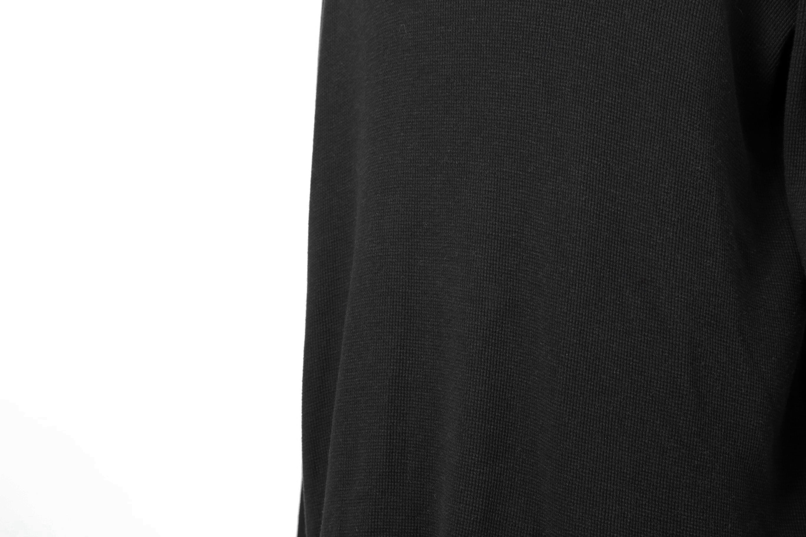 A.F ARTEFACT アーティファクト / LOOM別注 REGULAR FIT TOP / RIB KNIT JERSEY / size 1 (BLACK)