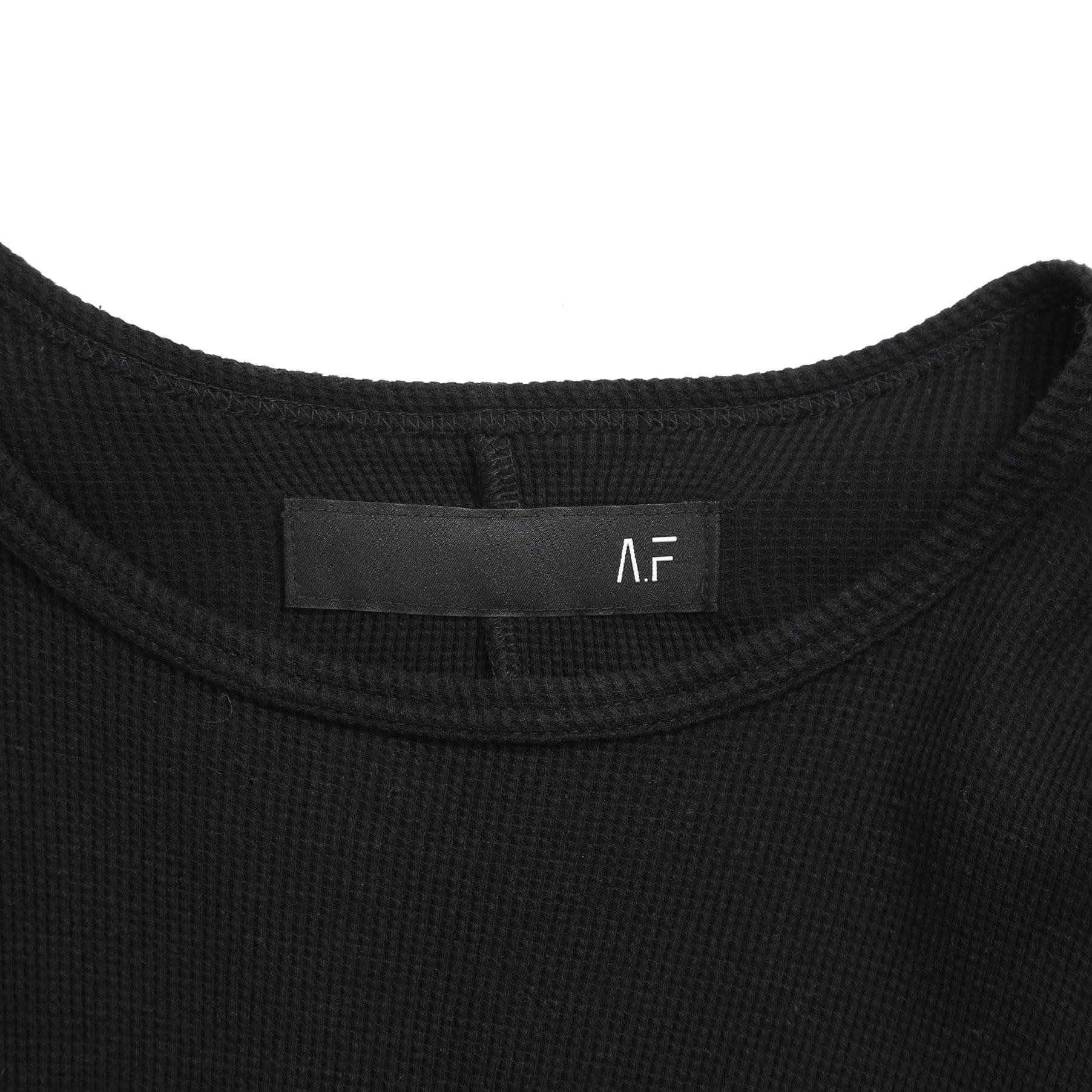A.F ARTEFACT アーティファクト / LOOM別注 REGULAR FIT TOP / RIB KNIT JERSEY / size 1 (BLACK)
