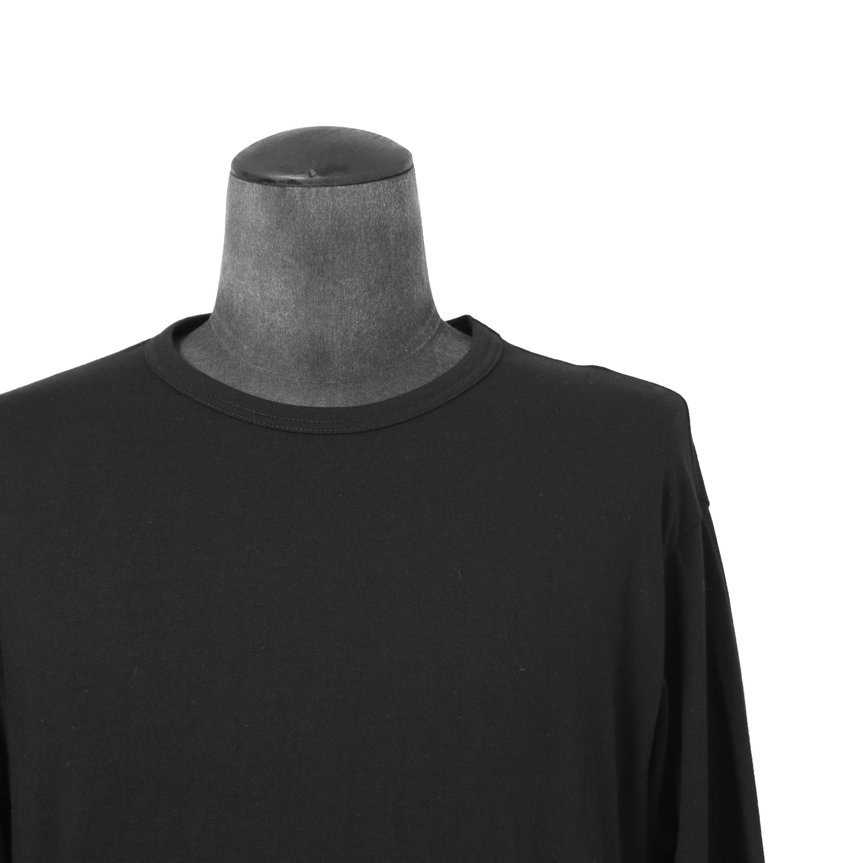 Y's for men ワイズフォーメン / LOGO PRINT 長袖 Tシャツ / size 3 BLACK
