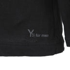 Y's for men ワイズフォーメン / LOGO PRINT 長袖 Tシャツ / size 3 BLACK