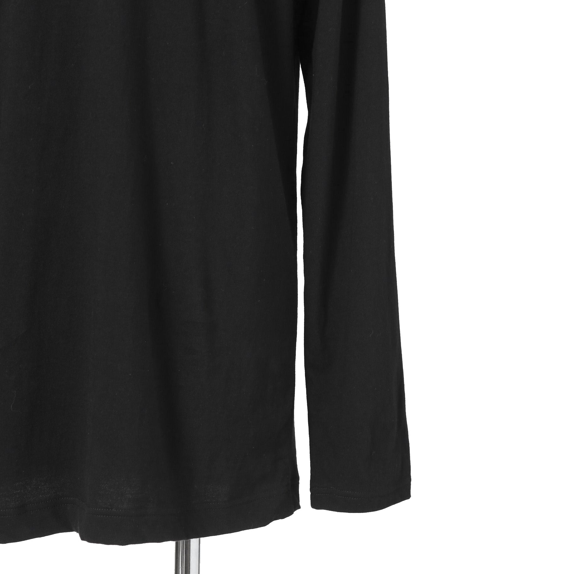 Y's for men ワイズフォーメン / LOGO PRINT 長袖 Tシャツ / size 3 BLACK