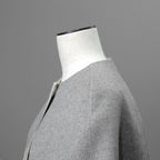 FENDI フェンディ / 18AW 美品 フォックスファーポケット付き ケープコート / FF8369 W1D / size 42 (GRAY) レディース