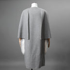 FENDI フェンディ / 18AW 美品 フォックスファーポケット付き ケープコート / FF8369 W1D / size 42 (GRAY) レディース