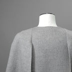 FENDI フェンディ / 18AW 美品 フォックスファーポケット付き ケープコート / FF8369 W1D / size 42 (GRAY) レディース