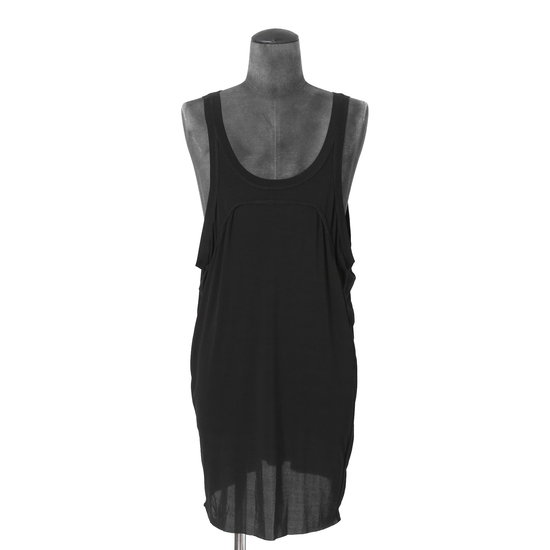 美品 Rick Owens リック オウエンス / 2024SS Oversized Lido Tank Top / RR01D3100-HBZ / size S (BLACK)