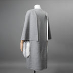 FENDI フェンディ / 18AW 美品 フォックスファーポケット付き ケープコート / FF8369 W1D / size 42 (GRAY) レディース