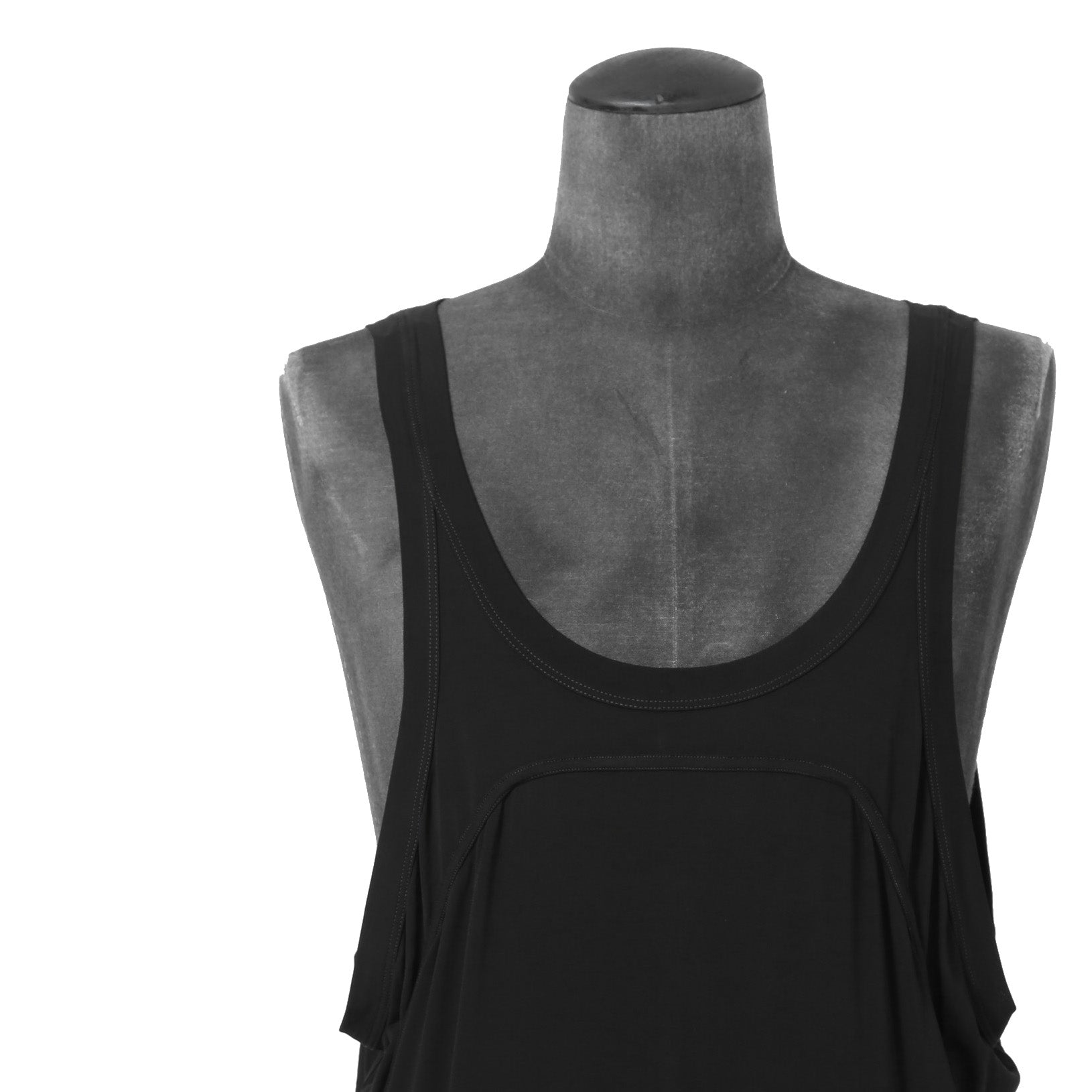 美品 Rick Owens リック オウエンス / 2024SS Oversized Lido Tank Top / RR01D3100-HBZ / size S (BLACK)