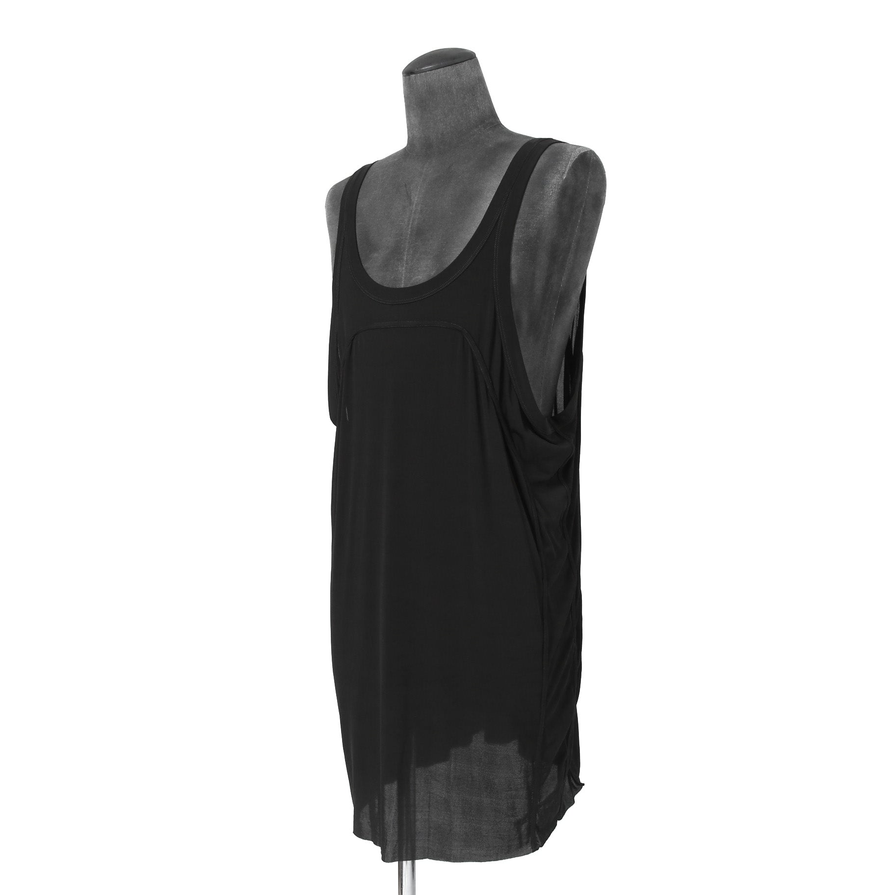 美品 Rick Owens リック オウエンス / 2024SS Oversized Lido Tank Top / RR01D3100-HBZ / size S (BLACK)