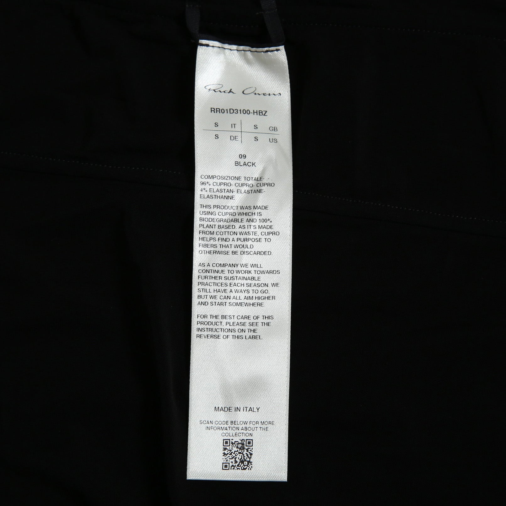 美品 Rick Owens リック オウエンス / 2024SS Oversized Lido Tank Top / RR01D3100-HBZ / size S (BLACK)