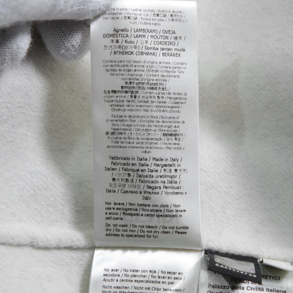 FENDI フェンディ / 18AW 美品 フォックスファーポケット付き ケープコート / FF8369 W1D / size 42 (GRAY) レディース