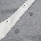 FENDI フェンディ / 18AW 美品 フォックスファーポケット付き ケープコート / FF8369 W1D / size 42 (GRAY) レディース