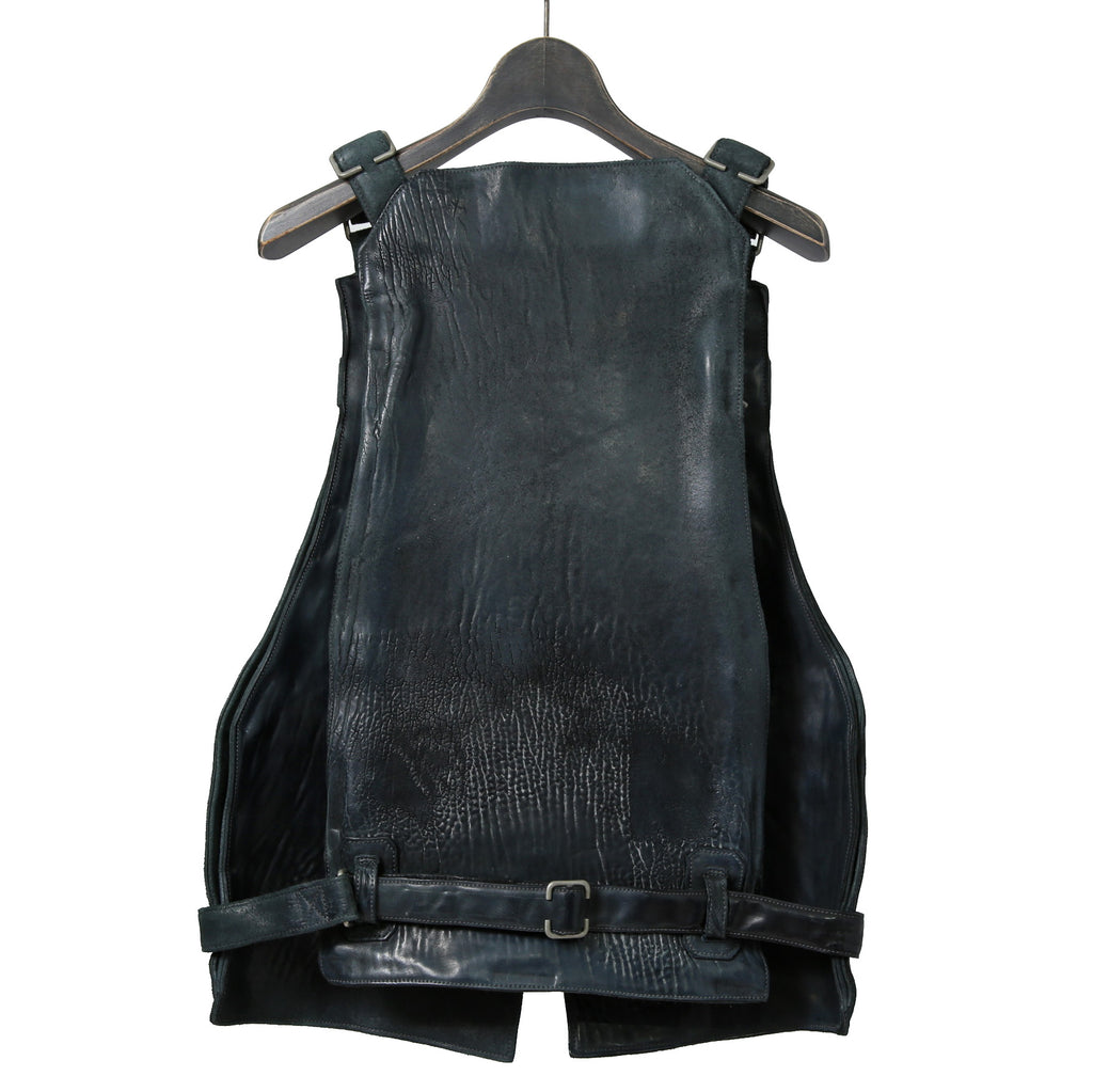 新品 CAROL CHRISTIAN POELL / 2018年 Horse Cordovan O.D / VEST BAG / size 46 (19 NAVY)