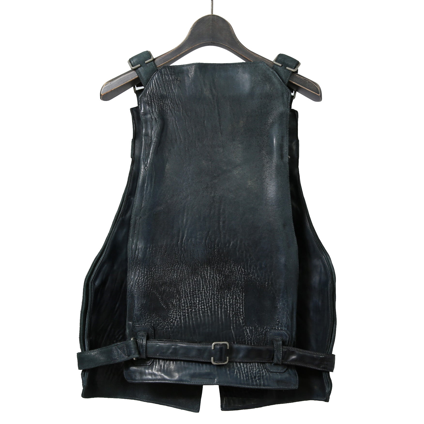 新品 CAROL CHRISTIAN POELL / 2018年 Horse Cordovan O.D / VEST BAG / size 46 (19 NAVY)