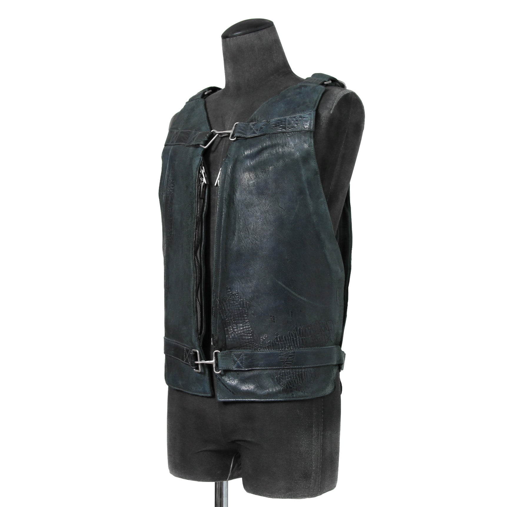 新品 CAROL CHRISTIAN POELL / 2018年 Horse Cordovan O.D / VEST BAG / size 46 (19 NAVY)