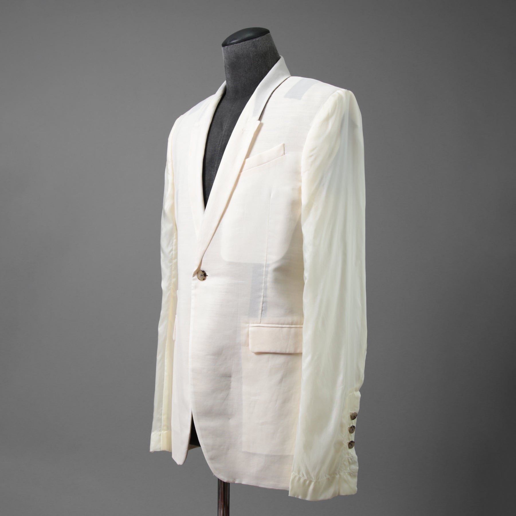 RICK OWENS リックオウエンス / 22SS 美品 / FOGACHINE / Soft Woven Blazer / セミシアージャケット / RU01B1724-OR / size 48 (NATURAL)