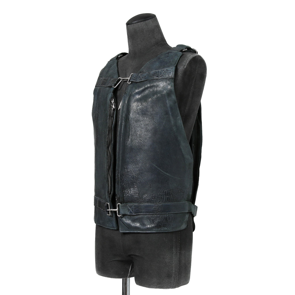 新品 CAROL CHRISTIAN POELL / 2018年 Horse Cordovan O.D / VEST BAG / size 46 (19 NAVY)