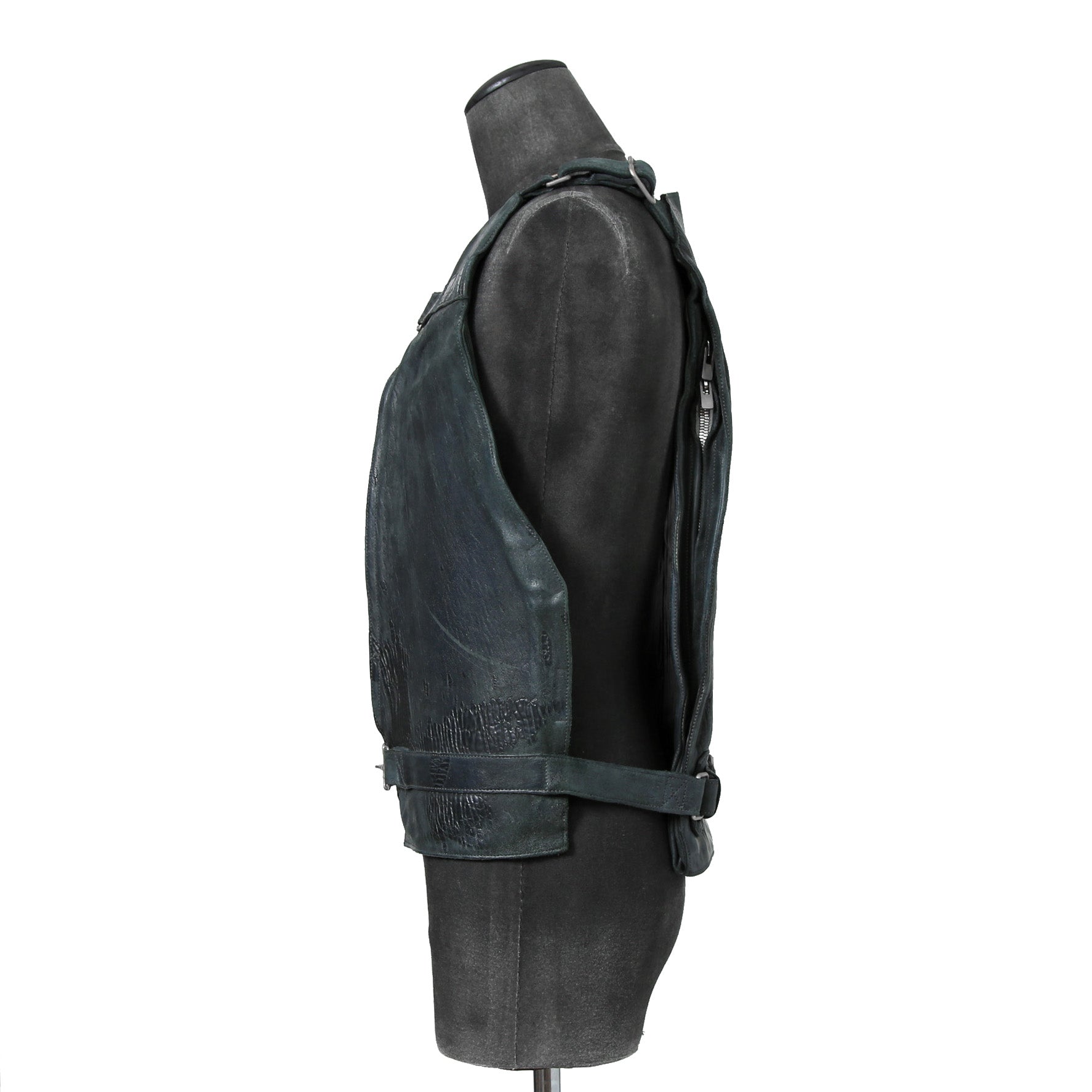 新品 CAROL CHRISTIAN POELL / 2018年 Horse Cordovan O.D / VEST BAG / size 46 (19 NAVY)