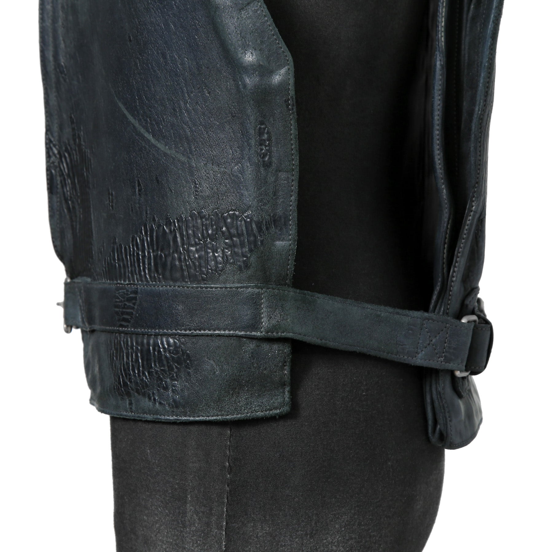 新品 CAROL CHRISTIAN POELL / 2018年 Horse Cordovan O.D / VEST BAG / size 46 (19 NAVY)