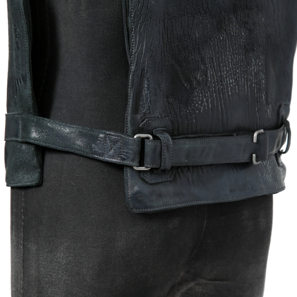 新品 CAROL CHRISTIAN POELL / 2018年 Horse Cordovan O.D / VEST BAG / size 46 (19 NAVY)