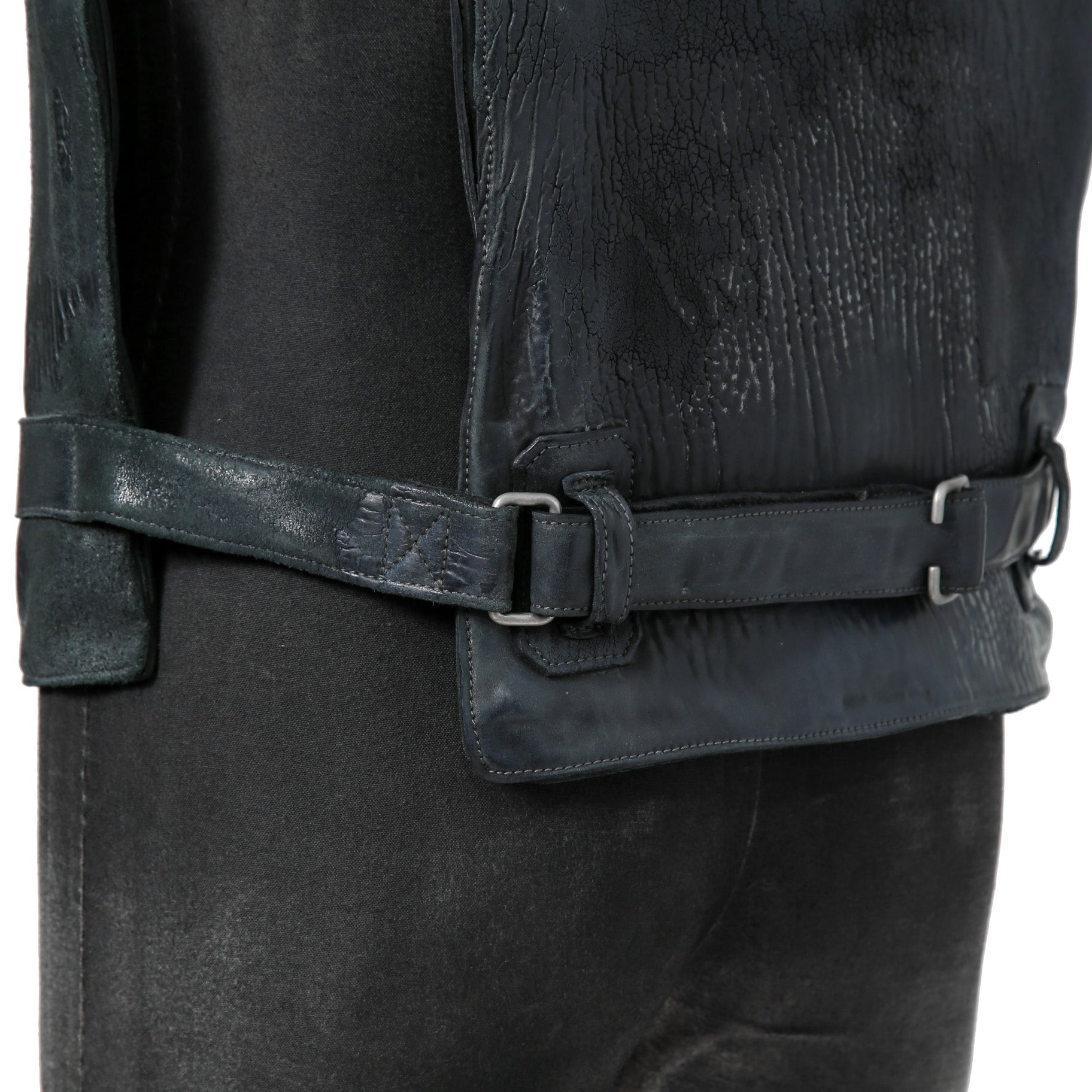新品 CAROL CHRISTIAN POELL / 2018年 Horse Cordovan O.D / VEST BAG / size 46 (19 NAVY)