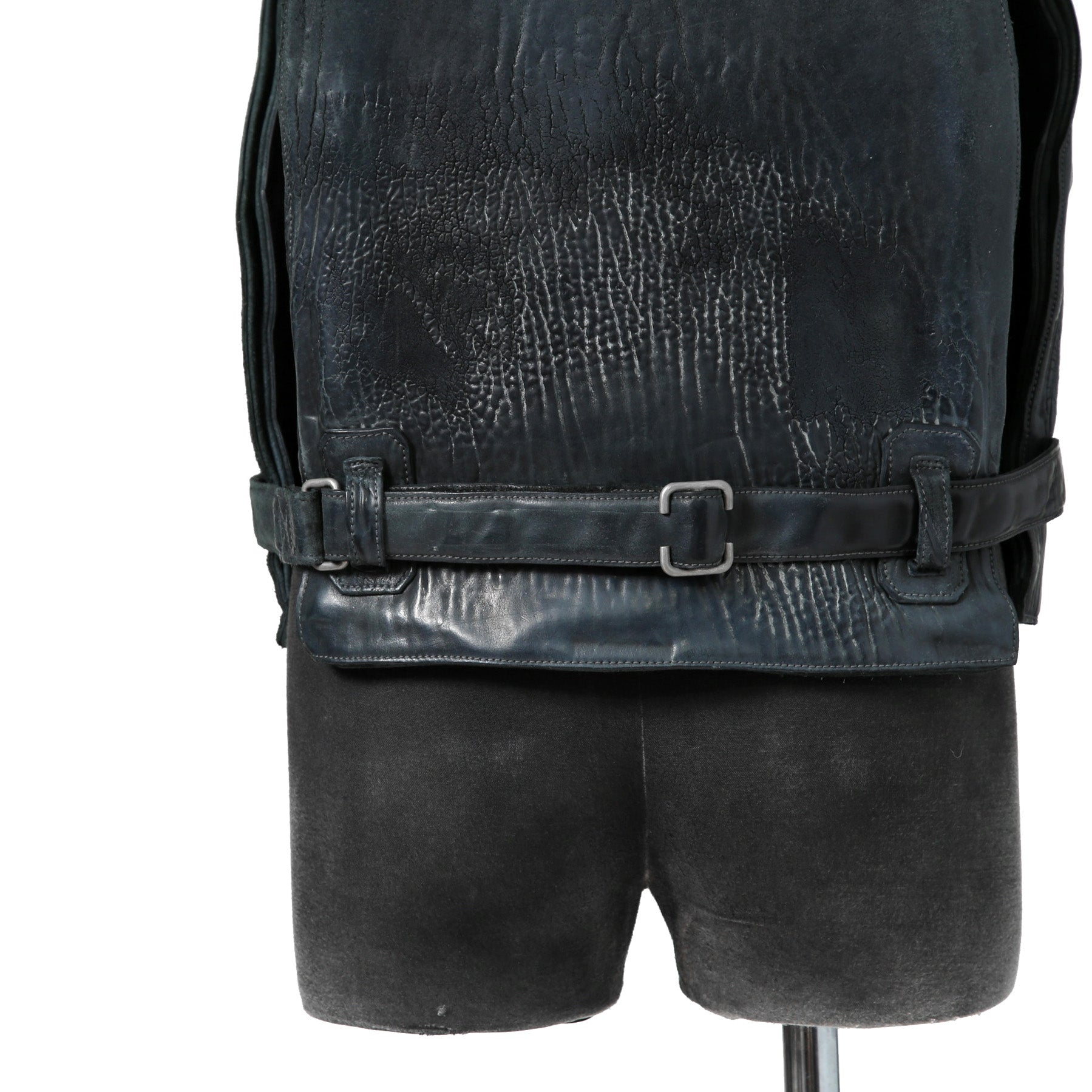 新品 CAROL CHRISTIAN POELL / 2018年 Horse Cordovan O.D / VEST BAG / size 46 (19 NAVY)