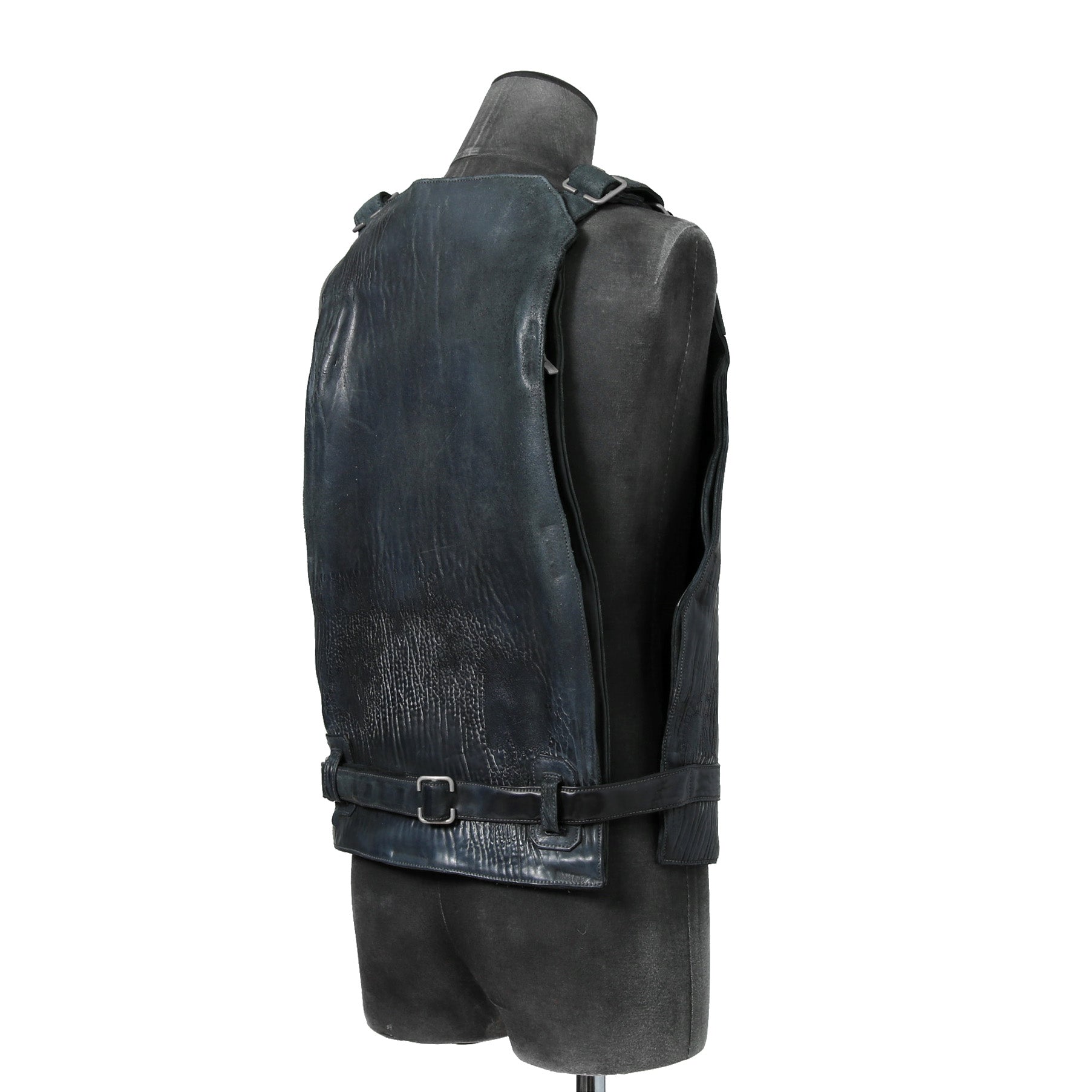 新品 CAROL CHRISTIAN POELL / 2018年 Horse Cordovan O.D / VEST BAG / size 46 (19 NAVY)