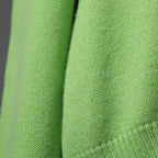 HERMES エルメス / 23SS カシミヤ コットン プルオーバー ニット / 3E2604D1 / size 40 (GREEN)