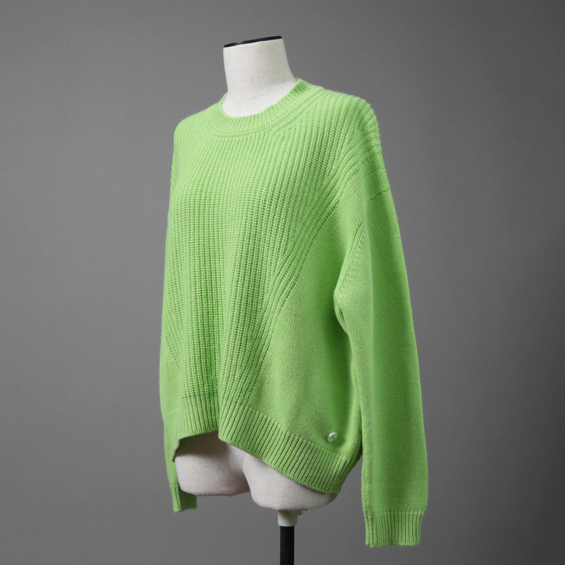 HERMES エルメス / 23SS カシミヤ コットン プルオーバー ニット / 3E2604D1 / size 40 (GREEN)