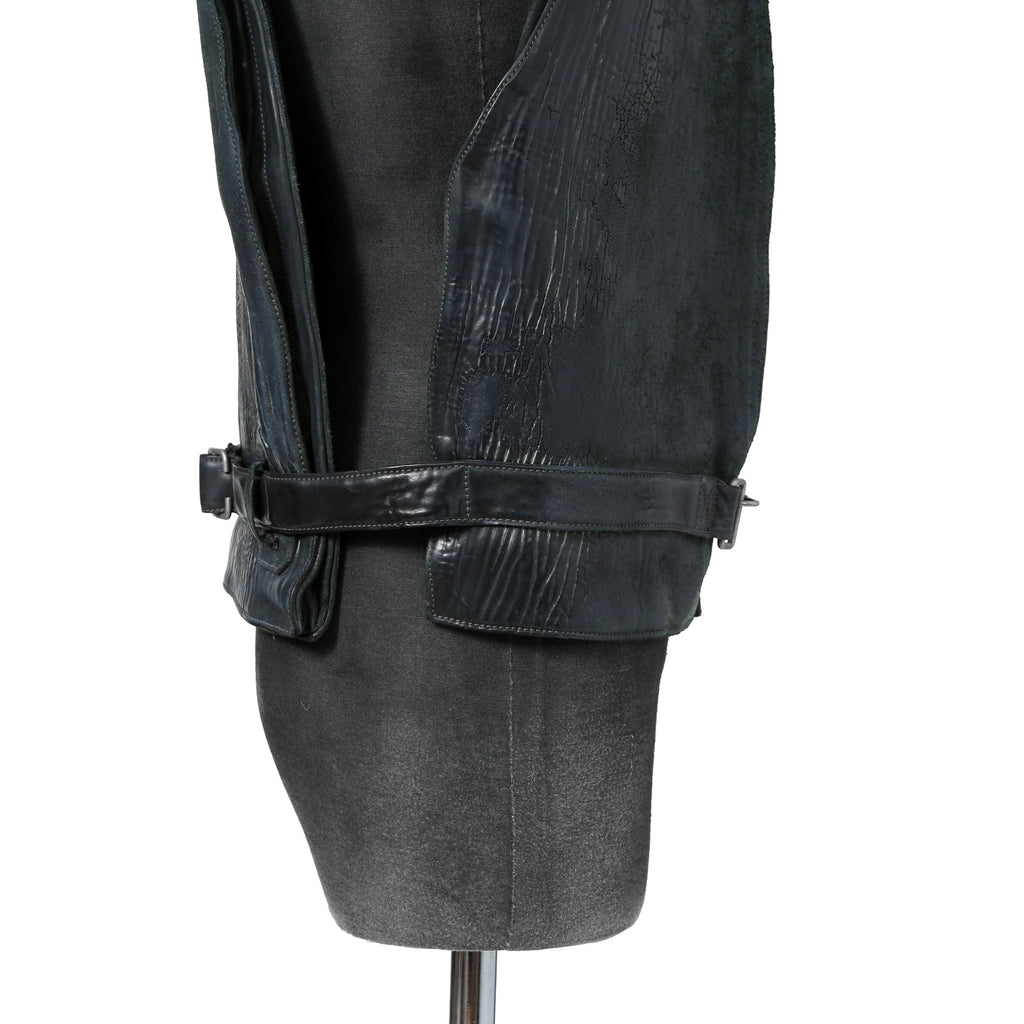 新品 CAROL CHRISTIAN POELL / 2018年 Horse Cordovan O.D / VEST BAG / size 46 (19 NAVY)