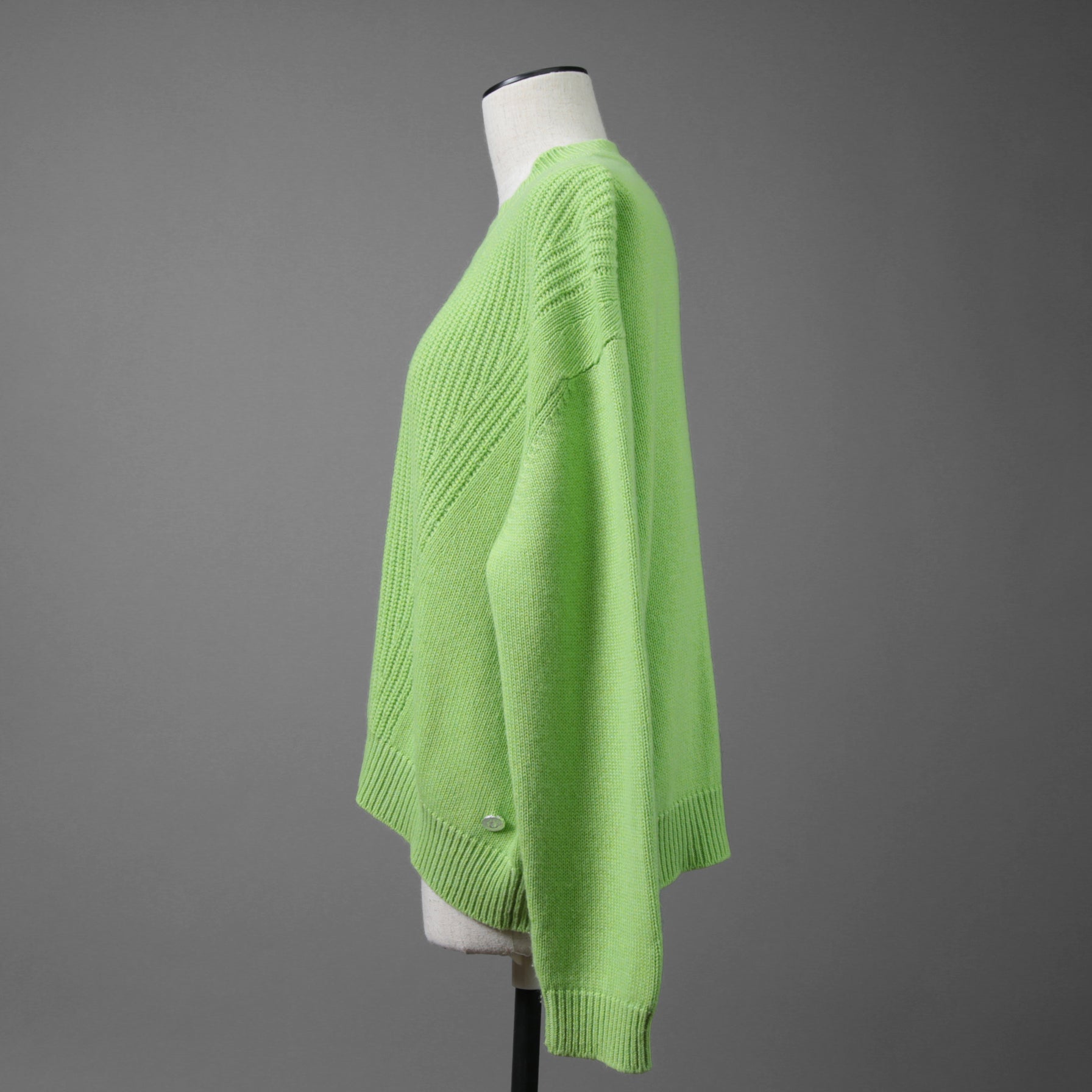 HERMES エルメス / 23SS カシミヤ コットン プルオーバー ニット / 3E2604D1 / size 40 (GREEN)